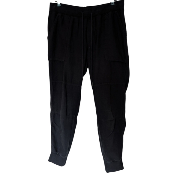 Aritzia Community Cebu Pant Black Cargo Cotton Jogger Pockets Women's size Small - Picture 2 of 12